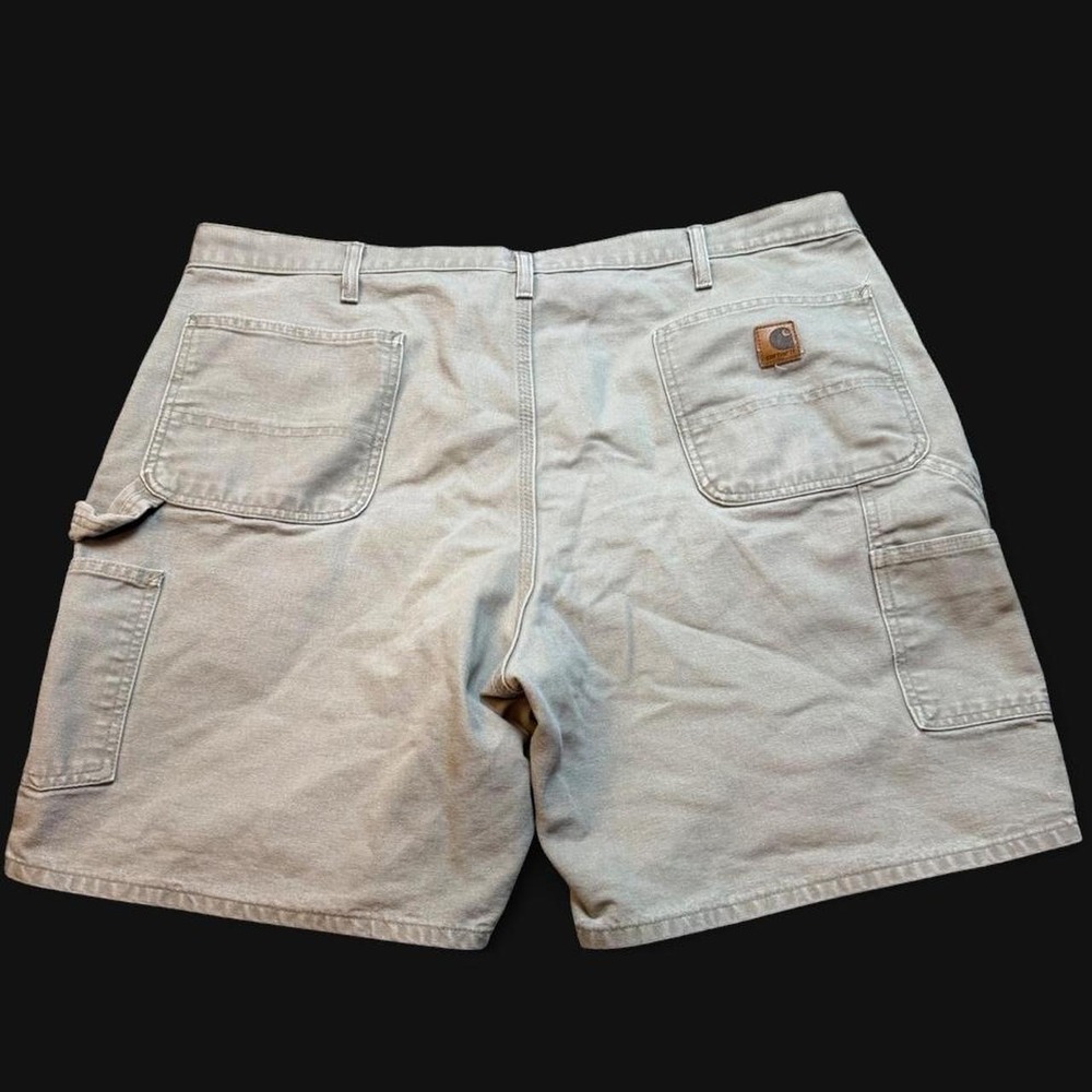 Vintage Y2K carhartt B25 DES tan canvas workwear gorpcore shorts size 42